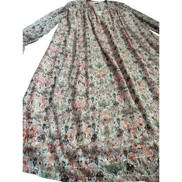 Zadig & Voltaire Raya Mousseline Mini Kale Dress Multicolor Size Medium - Picture 9 of 14